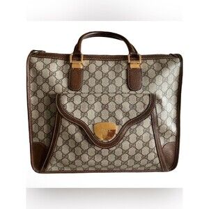 Vintage Gucci Lady lock leather handbag